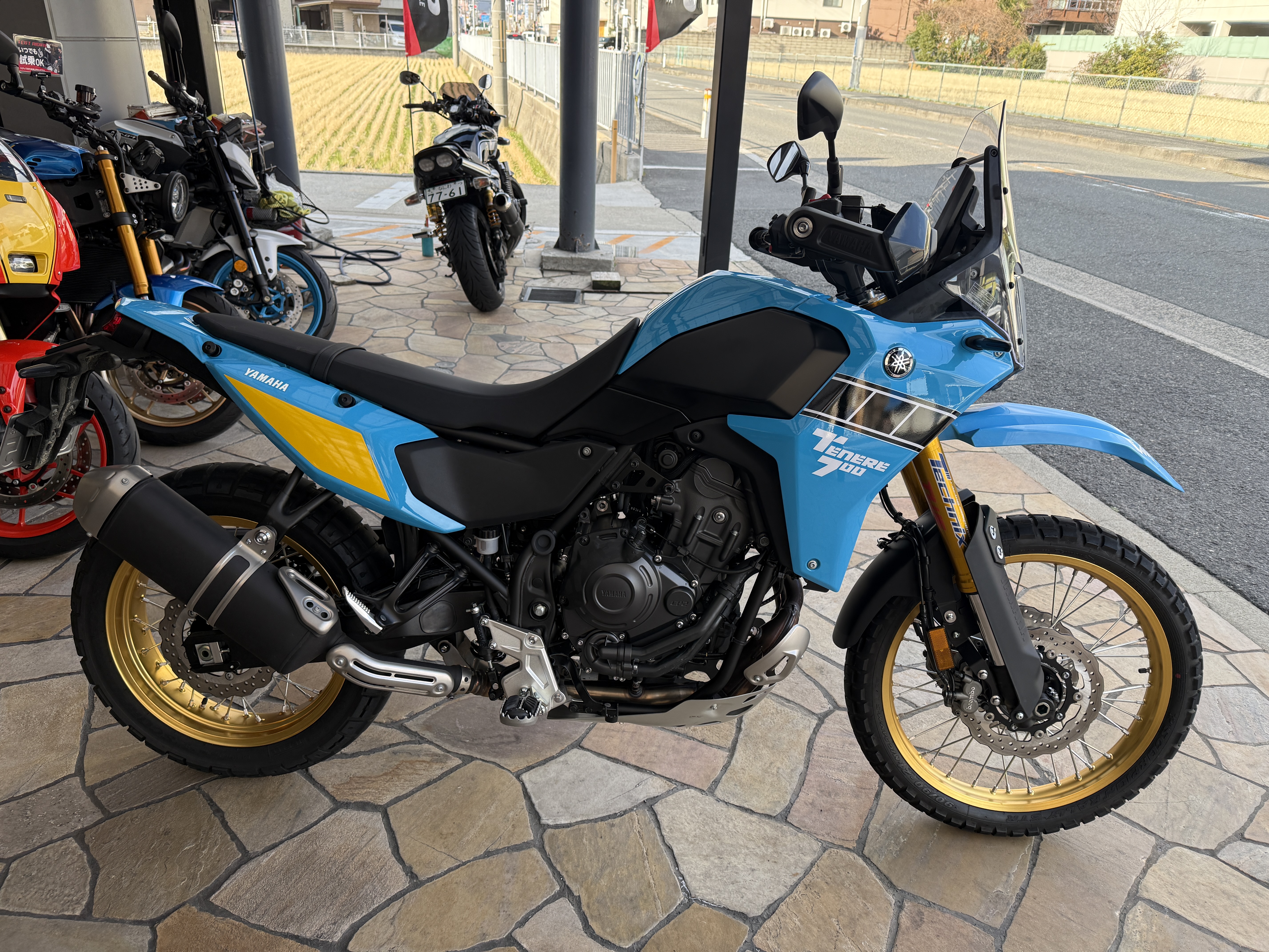 あなたも乗れる！安心足付きのTENERE700試乗車準備出来ました。